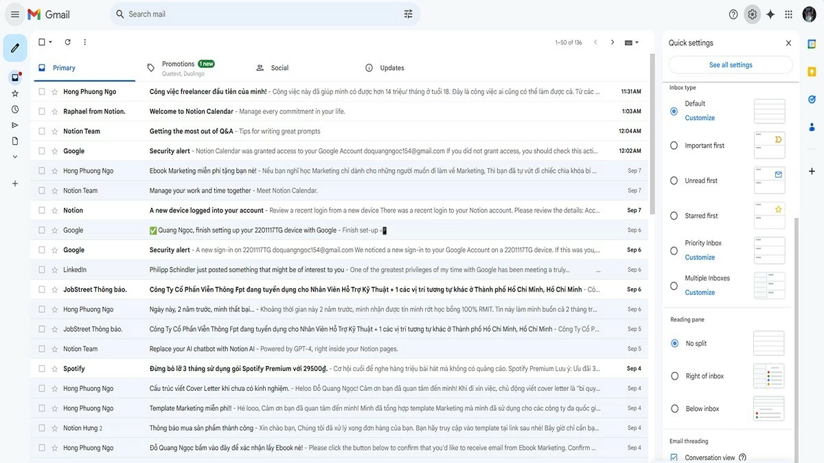 Cách tắt thông báo Facebook trên Gmail vô cùng đơn giản Cách tắt thông báo Facebook trên Gmail vô cùng đơn giản