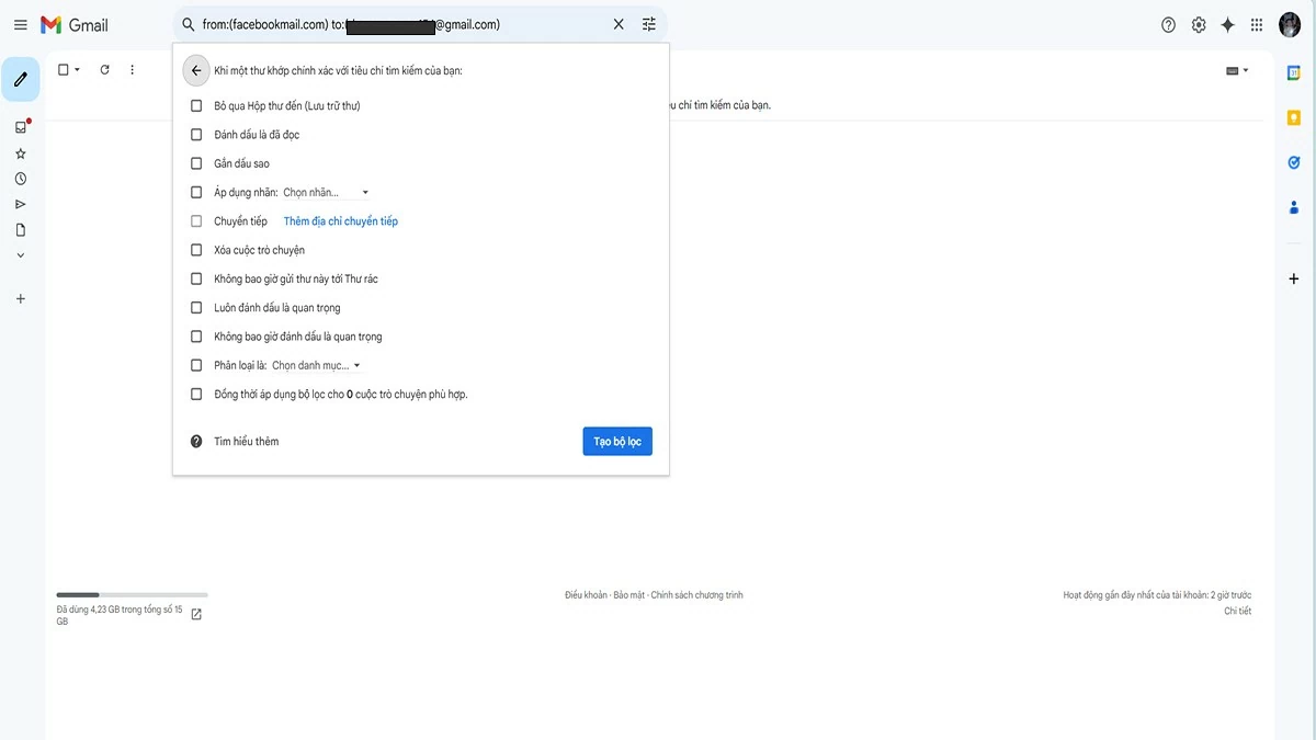 Cách tắt thông báo Facebook trên Gmail vô cùng đơn giản Cách tắt thông báo Facebook trên Gmail vô cùng đơn giản