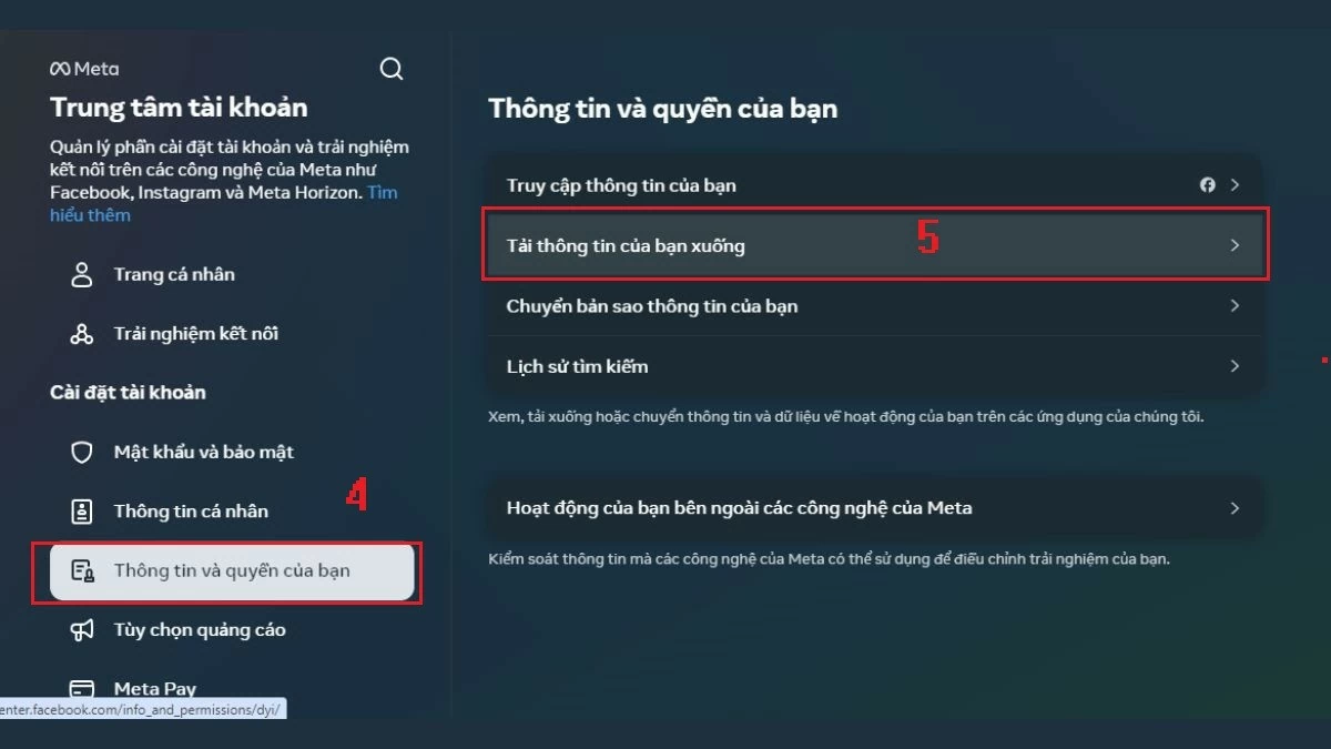 Tải dữ liệu Facebook trên điện thoại, máy tính đơn giản Tải dữ liệu Facebook trên điện thoại, máy tính đơn giản