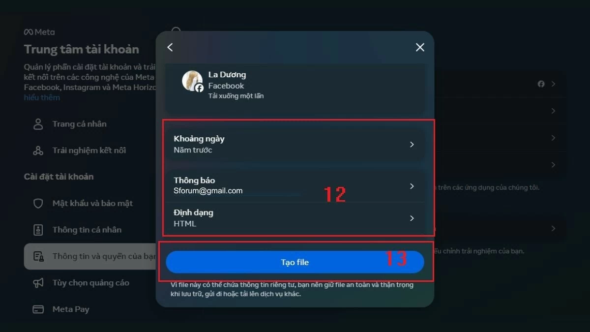 Tải dữ liệu Facebook trên điện thoại, máy tính đơn giản Tải dữ liệu Facebook trên điện thoại, máy tính đơn giản