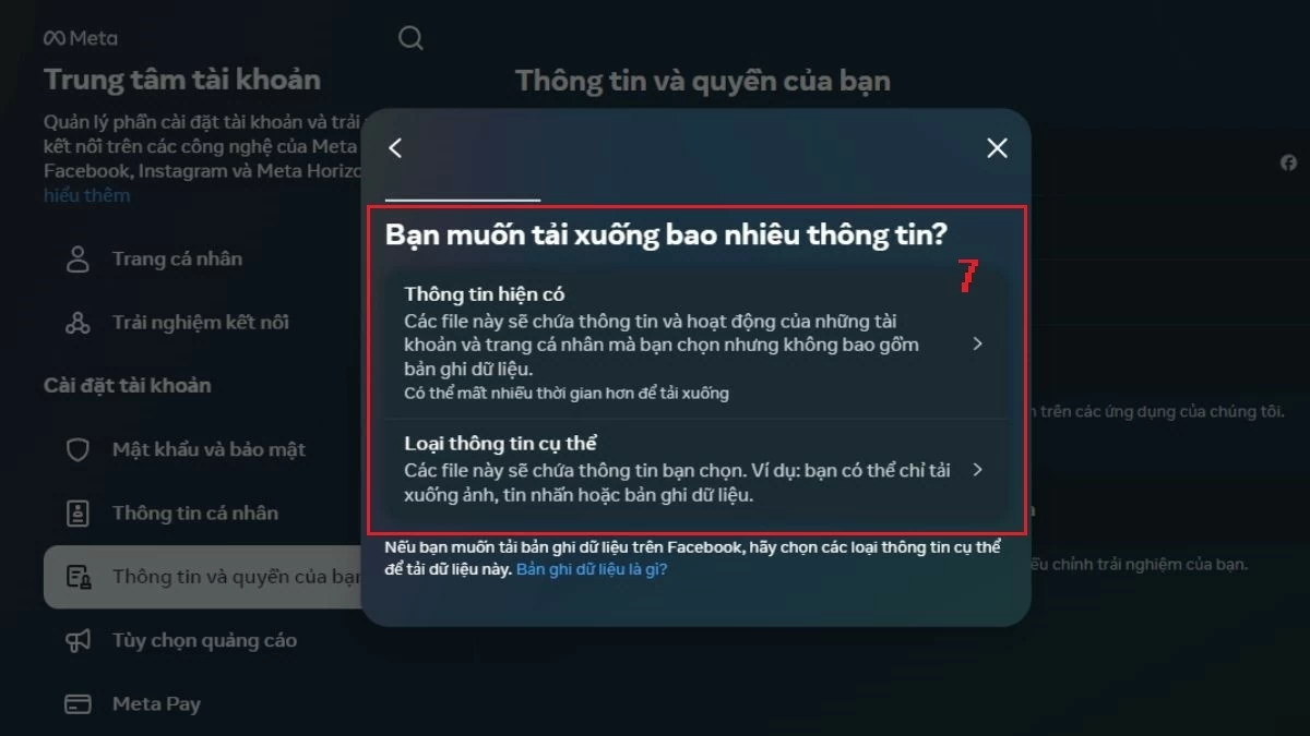 Tải dữ liệu Facebook trên điện thoại, máy tính đơn giản Tải dữ liệu Facebook trên điện thoại, máy tính đơn giản