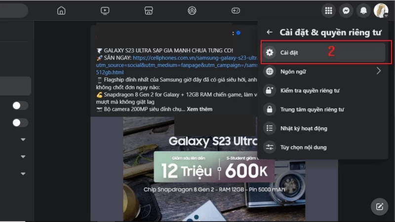 Tải dữ liệu Facebook trên điện thoại, máy tính đơn giản Tải dữ liệu Facebook trên điện thoại, máy tính đơn giản