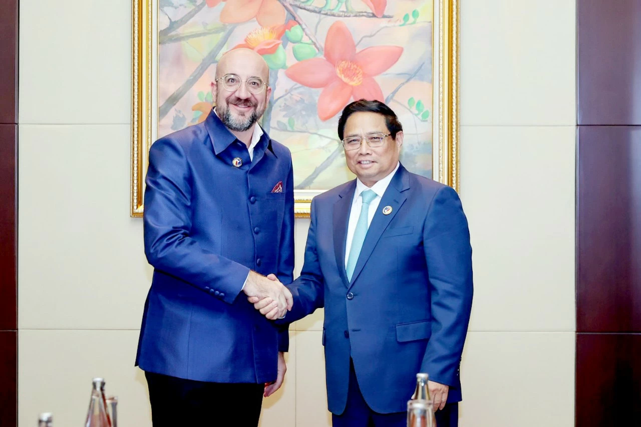 Chủ tịch Hội đồng Châu Âu: EU sẽ thúc đẩy sớm phê chuẩn EVIPA, tháo gỡ thẻ vàng IUU cho Việt Nam Chủ tịch Hội đồng châu Âu: Sẽ thúc đẩy EU sớm phê chuẩn EVIPA, tháo gỡ thẻ vàng IUU cho Việt Nam