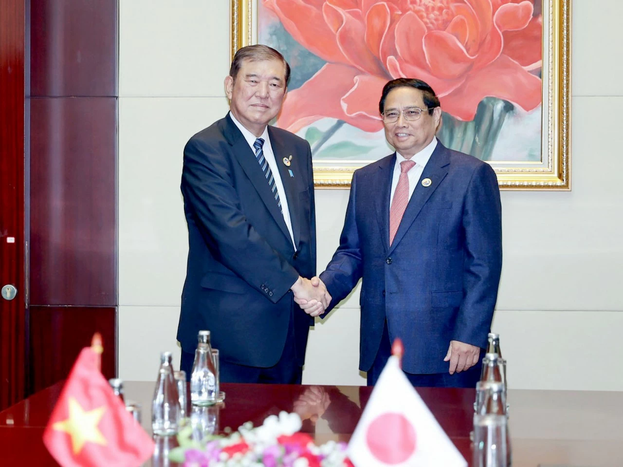 Thủ tướng Chính phủ Phạm Minh Chính đã hội kiến với Thủ tướng Nhật Bản Shigeru Ishiba Thủ tướng Chính phủ Phạm Minh Chính hội kiến với Thủ tướng Nhật Bản Shigeru Ishiba