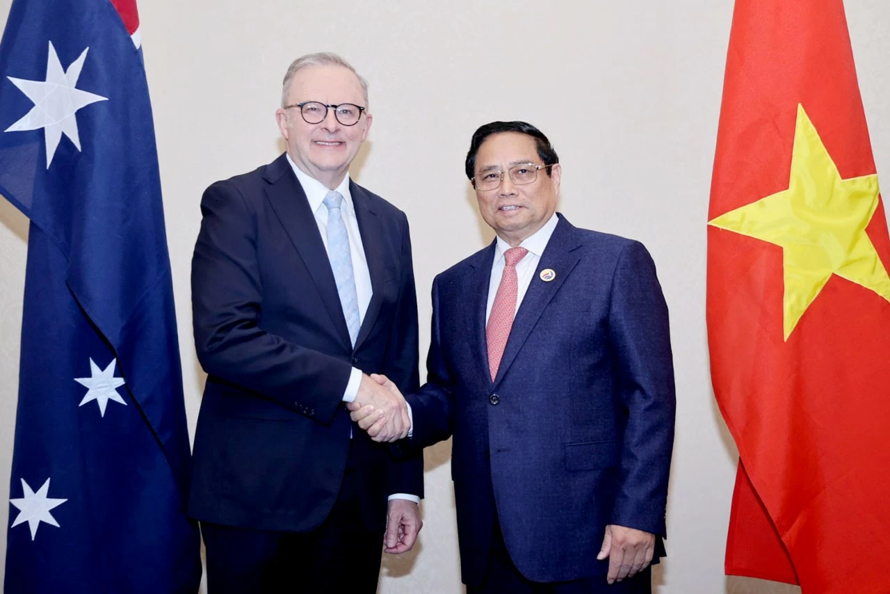 Thủ tướng Chính phủ Phạm Minh Chính hội kiến Thủ tướng Australia nhân dịp dự Hội nghị Cấp cao ASEAN 44,45 và Hội nghị cấp cao liên quan Thủ tướng Anthony Albanese: Australia luôn ưu tiên hỗ trợ ODA cho Việt Nam