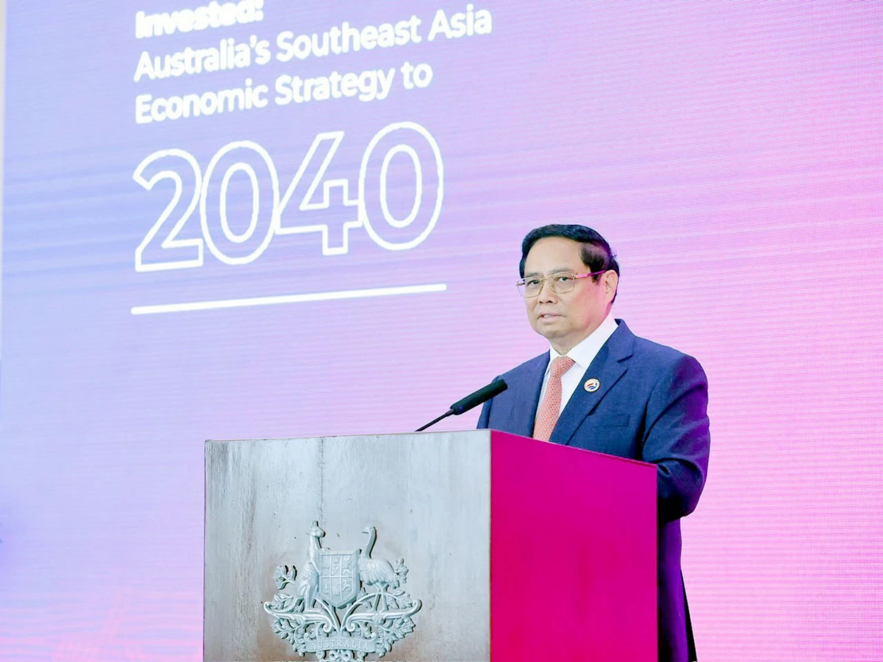 Thủ tướng Chính phủ Phạm Minh Chính hoan nghênh chiến lược kính tế Đông Nam Á 2040 của Úc Thủ tướng Phạm Minh Chính hoan nghênh chiến lược kinh tế Đông Nam Á 2040 của Australia