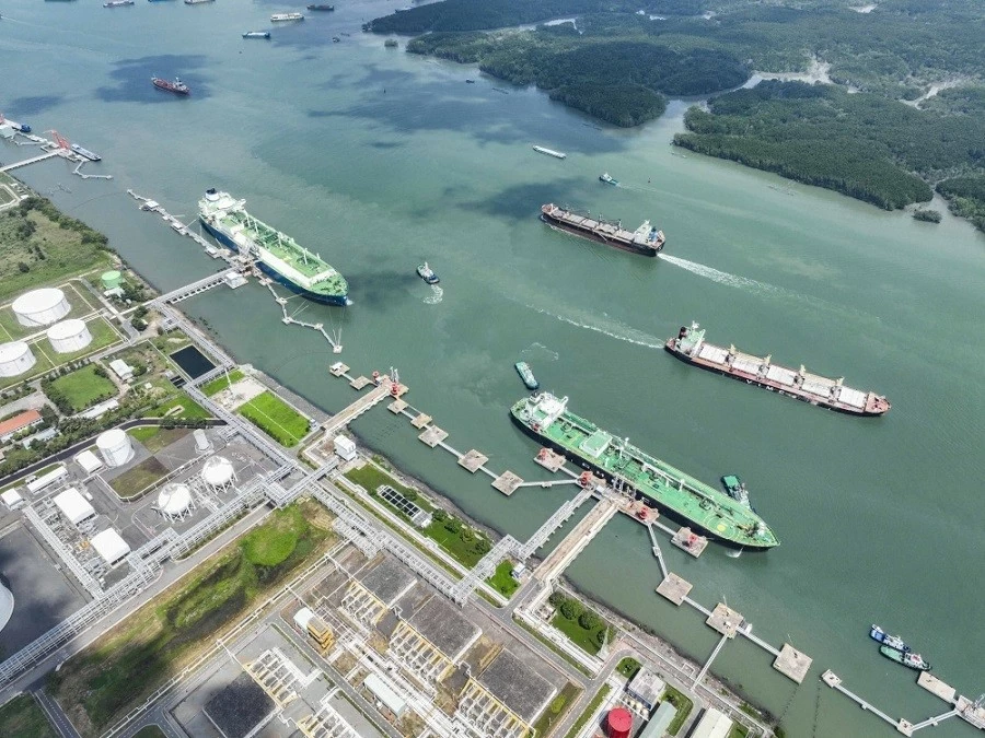 Kho cảng LNG Thị Vải. (Nguồn: PVN) Kho cảng LNG Thị Vải. (Nguồn: PVN)