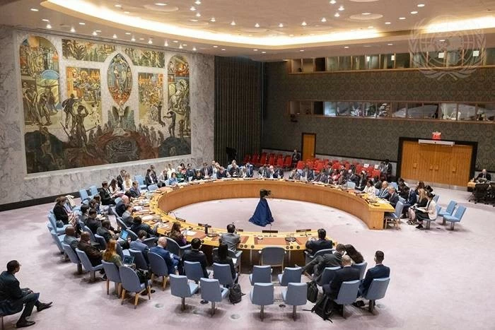 Hội đồng Bảo an nhóm họp khẩn cấp về tình hình Lebanon. (Nguồn: UN Photo) Hội đồng Bảo an nhóm họp khẩn cấp về tình hình Lebanon. (Nguồn: UN Photo)