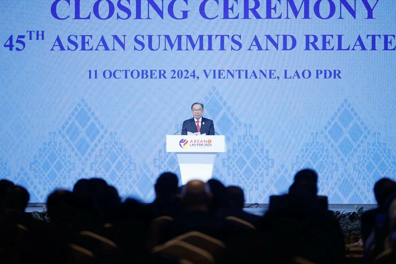 Lễ bế mạc Hội nghị cấp cao ASEAN lần thứ 44, 45 và các Hội nghị cấp cao liên quan. (Ảnh: Nhật Bắc) Bế mạc Hội nghị cấp cao ASEAN lần thứ 44, 45 và các Hội nghị cấp cao liên quan