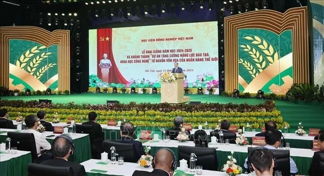 Tổng Bí thư, Chủ tịch nước Tô Lâm thăm và dự Lễ khai giảng của Học viện Nông nghiệp Việt Nam