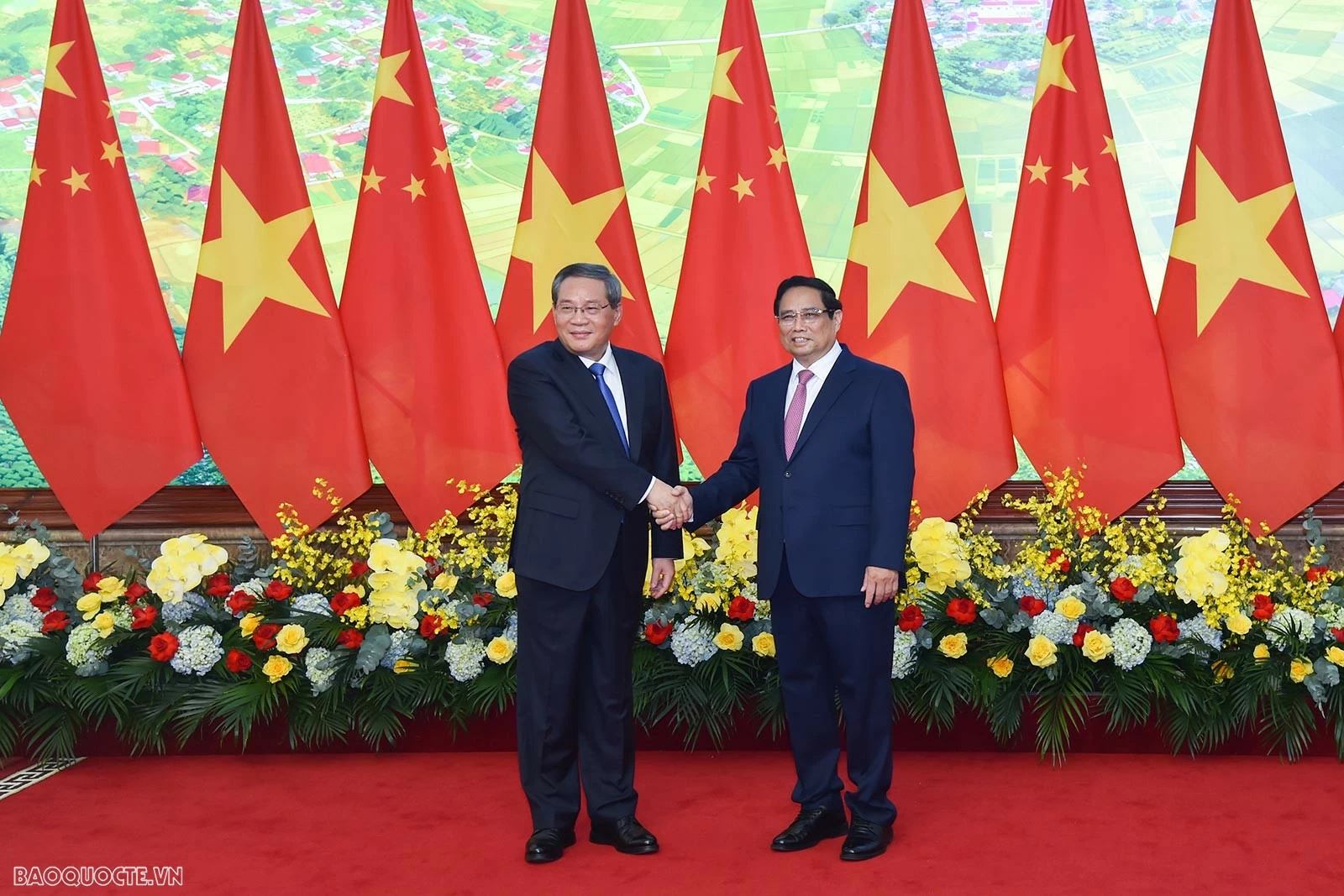 Thủ tướng Phạm Minh Chính chủ trì lễ đón chính thức Thủ tướng Trung Quốc Lý Cường Thủ tướng Phạm Minh Chính chủ trì lễ đón chính thức Thủ tướng Trung Quốc Lý Cường