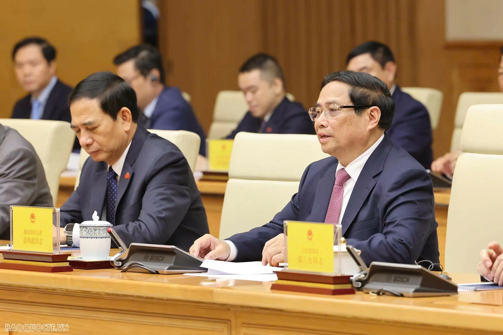 Thủ tướng Phạm Minh Chính chủ trì lễ đón chính thức Thủ tướng Trung Quốc Lý Cường Thủ tướng Phạm Minh Chính chủ trì lễ đón chính thức Thủ tướng Trung Quốc Lý Cường