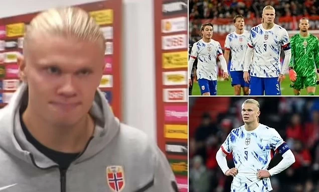Erling Haaland thảm bại trong ngày đeo băng thủ quân đội tuyển Na Uy Erling Haaland thảm bại trong ngày đeo băng thủ quân đội tuyển Na Uy