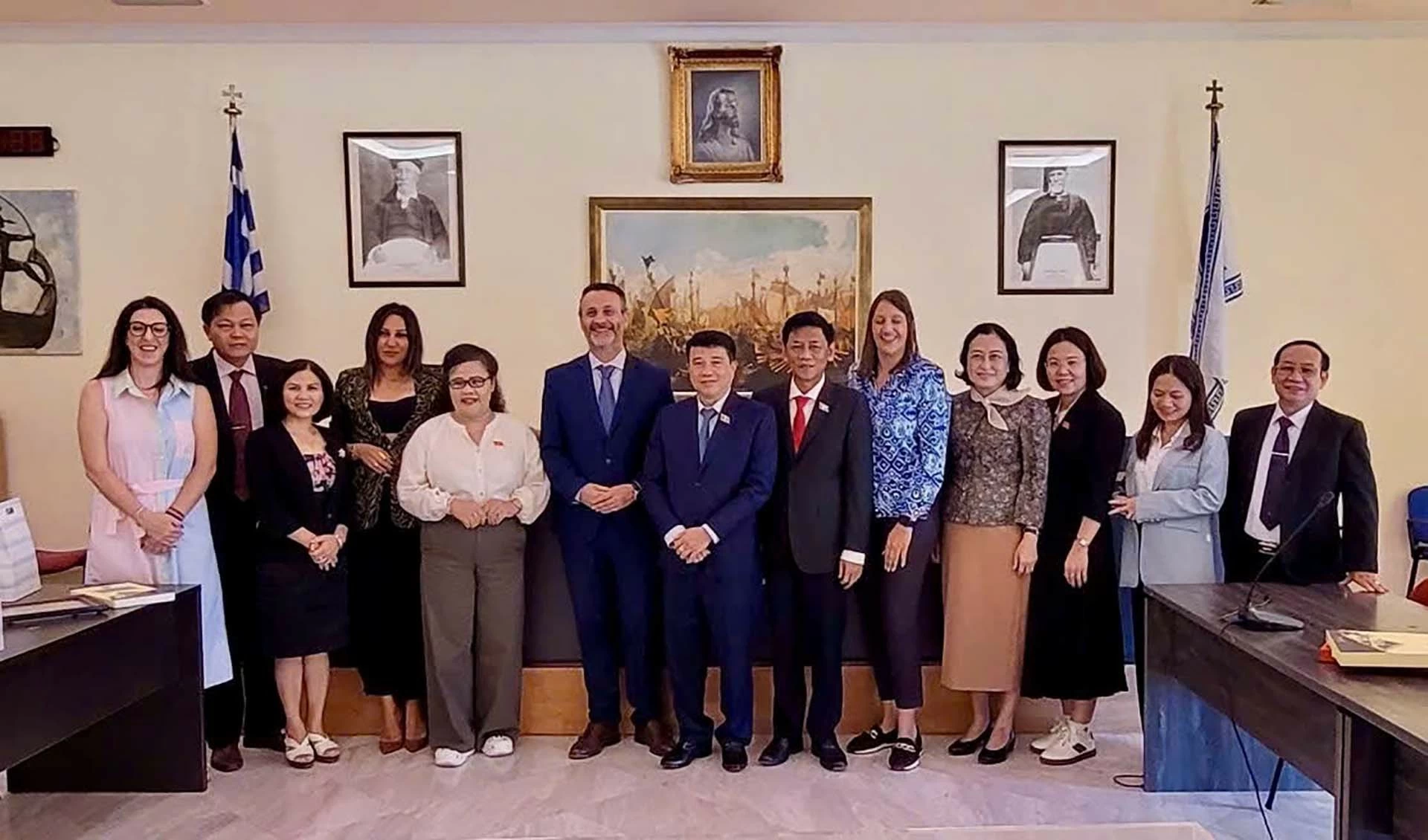 Đoàn công tác của Hội đồng Dân tộc Quốc hội Việt Nam thăm và làm việc tại Hy Lạp