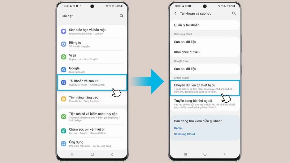 Chuyển dữ liệu giữa hai máy Samsung hiệu quả, nhanh chóng Chuyển dữ liệu giữa hai máy Samsung hiệu quả, nhanh chóng