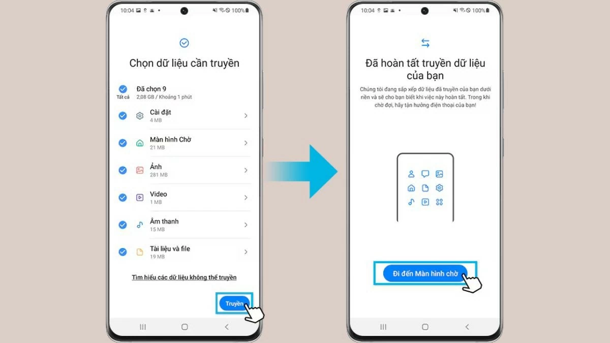 Chuyển dữ liệu giữa hai máy Samsung hiệu quả, nhanh chóng Chuyển dữ liệu giữa hai máy Samsung hiệu quả, nhanh chóng