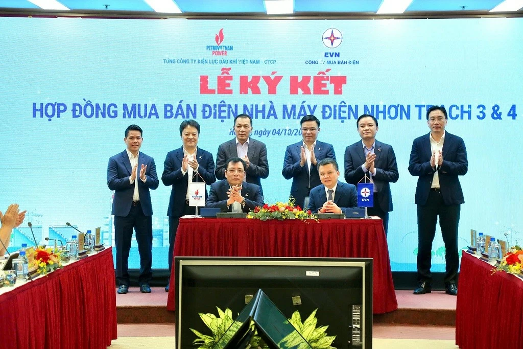 : PV Power và EVNEPTC đã ký kết Hợp đồng mua bán điện (PPA) NMĐ Nhơn Trạch 3 và 4 mở ra bước tiến mới cho các dự án điện sử dụng LNG. (Nguồn: PVN) : PV Power và EVNEPTC đã ký kết Hợp đồng mua bán điện (PPA) NMĐ Nhơn Trạch 3 và 4 mở ra bước tiến mới cho các dự án điện sử dụng LNG. (Nguồn: PVN)