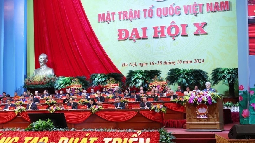 phien khai mac trong the dai hoi dai bieu toan quoc mat tran to quoc viet nam lan thu x