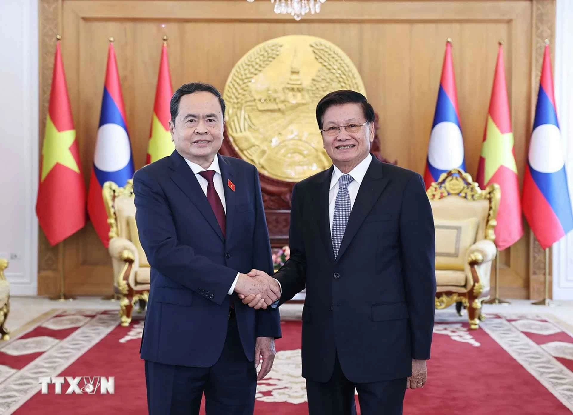 Chủ tịch Quốc hội Trần Thanh Mẫn hội kiến Tổng Bí thư, Chủ tịch nước Lào Thongloun Sisoulith Chủ tịch Quốc hội Trần Thanh Mẫn hội kiến Tổng Bí thư, Chủ tịch nước Lào Thongloun Sisoulith