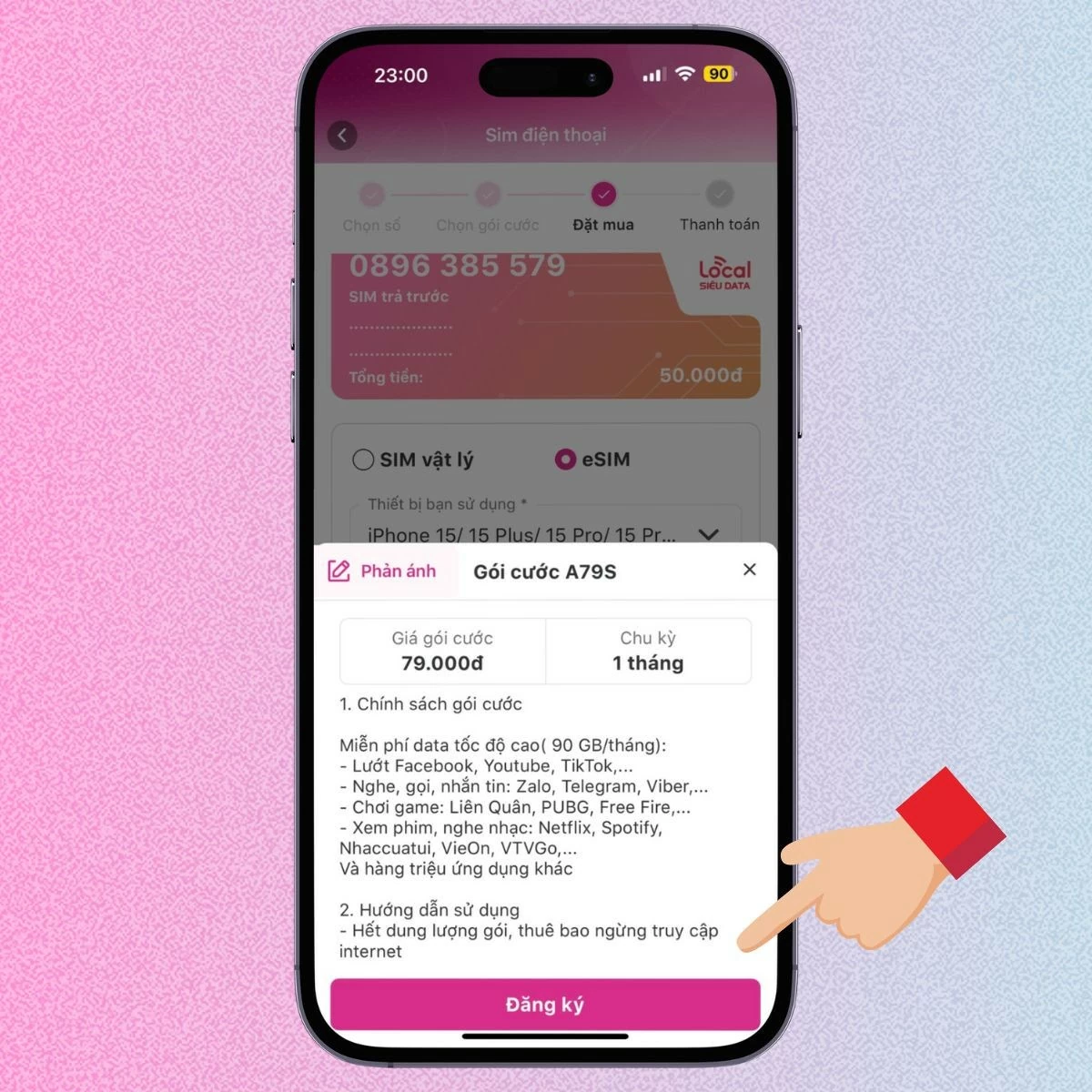 Cách mua eSIM chính chủ trên ứng dung MoMo nhanh chóng Cách mua eSIM chính chủ trên ứng dung MoMo nhanh chóng