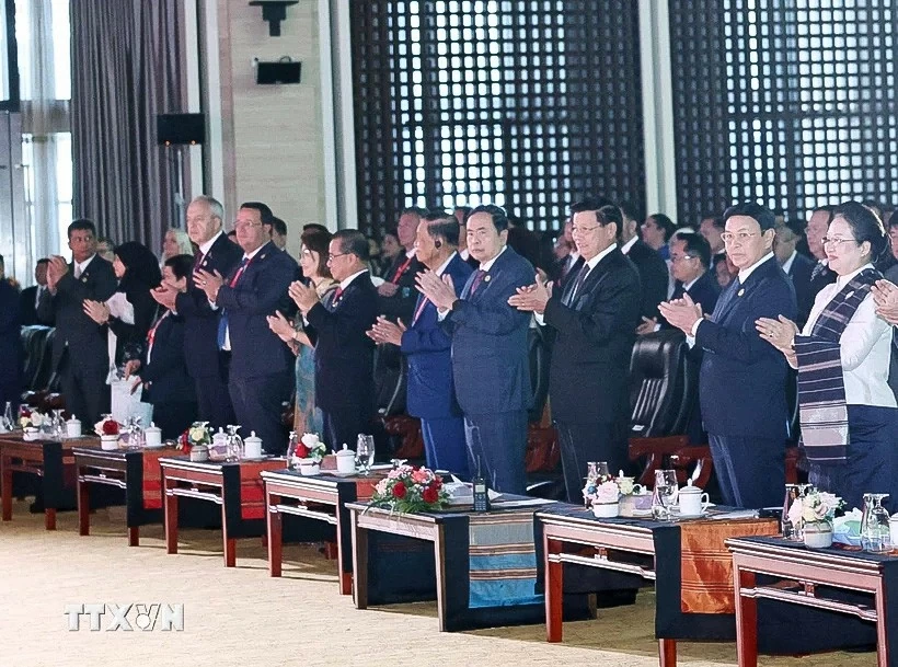 Chính thức khai mạc Đại hội đồng liên Nghị viện ASEAN lần thứ 45 Chủ tịch Quốc hội Trần Thanh Mẫn dự khai mạc AIPA-45