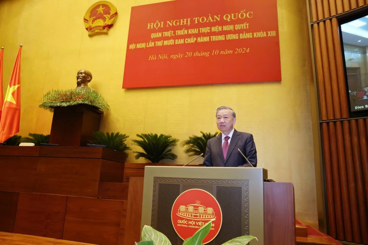 Tổng Bí thư, Chủ tịch nước Tô Lâm phát biểu kết luận Hội nghị triển khai Nghị quyết Hội nghị Trung ương 10, khoá XIII Tổng Bí thư, Chủ tịch nước Tô Lâm phát biểu kết luận Hội nghị triển khai Nghị quyết Hội nghị Trung ương 10, khoá XIII