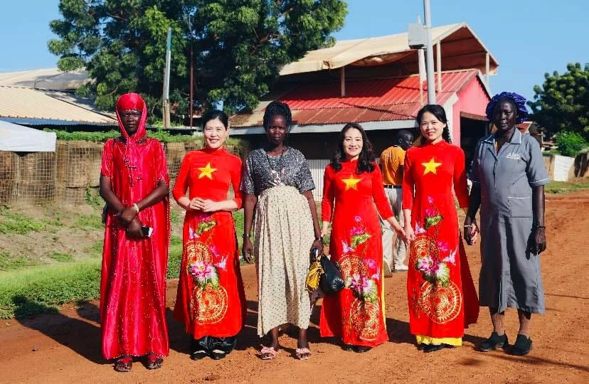 Không khí Ngày Phụ nữ Việt Nam tại Bệnh viện dã chiến ở Nam Sudan