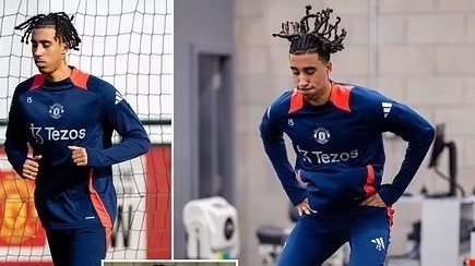 Leny Yoro lần đầu ra sân tập kể từ khi phẫu thuật chấn thương