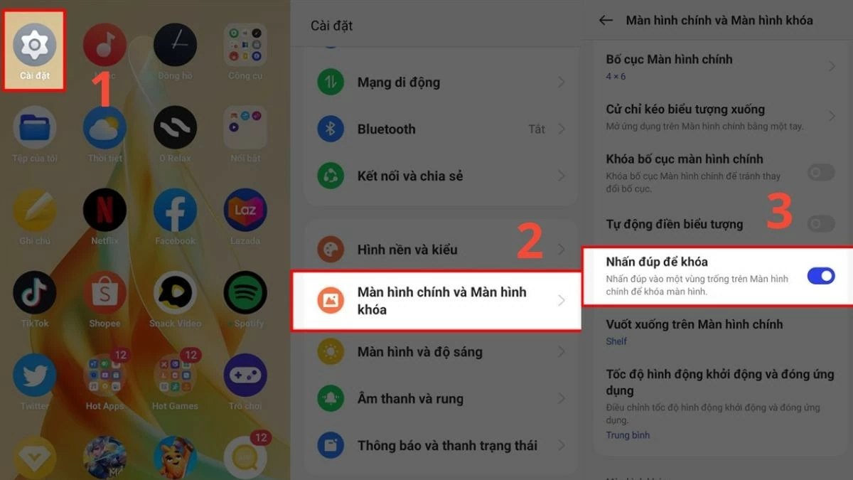 Cách chạm 2 lần tắt màn hình OPPO vô cùng tiện lợi Cách chạm 2 lần tắt màn hình OPPO vô cùng tiện lợi
