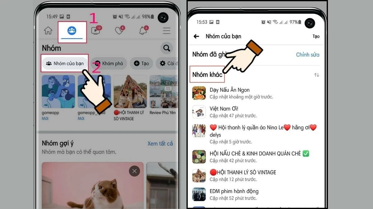 Cách rời nhóm trên Facebook nhanh bằng điện thoại, máy tính đơn giản Cách rời nhóm trên Facebook nhanh bằng điện thoại, máy tính đơn giản