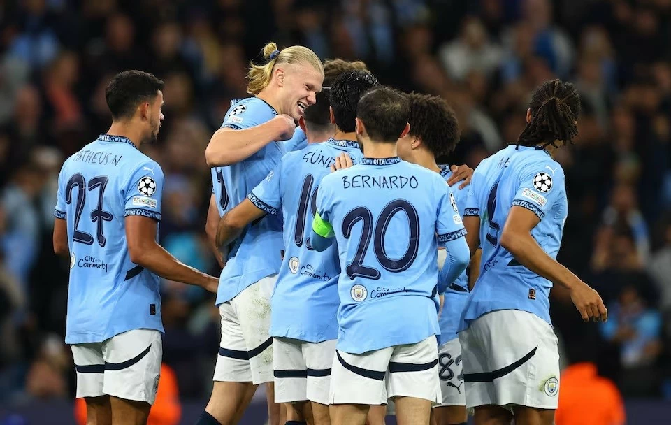 Man City phá kỷ lục của MU tại UEFA Champions League Man City phá kỷ lục của MU tại UEFA Champions League