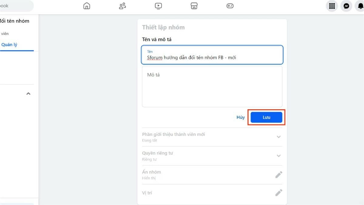 Hướng dẫn cách thay đổi tên nhóm Facebook cực hấp dẫn Hướng dẫn cách thay đổi tên nhóm Facebook cực hấp dẫn