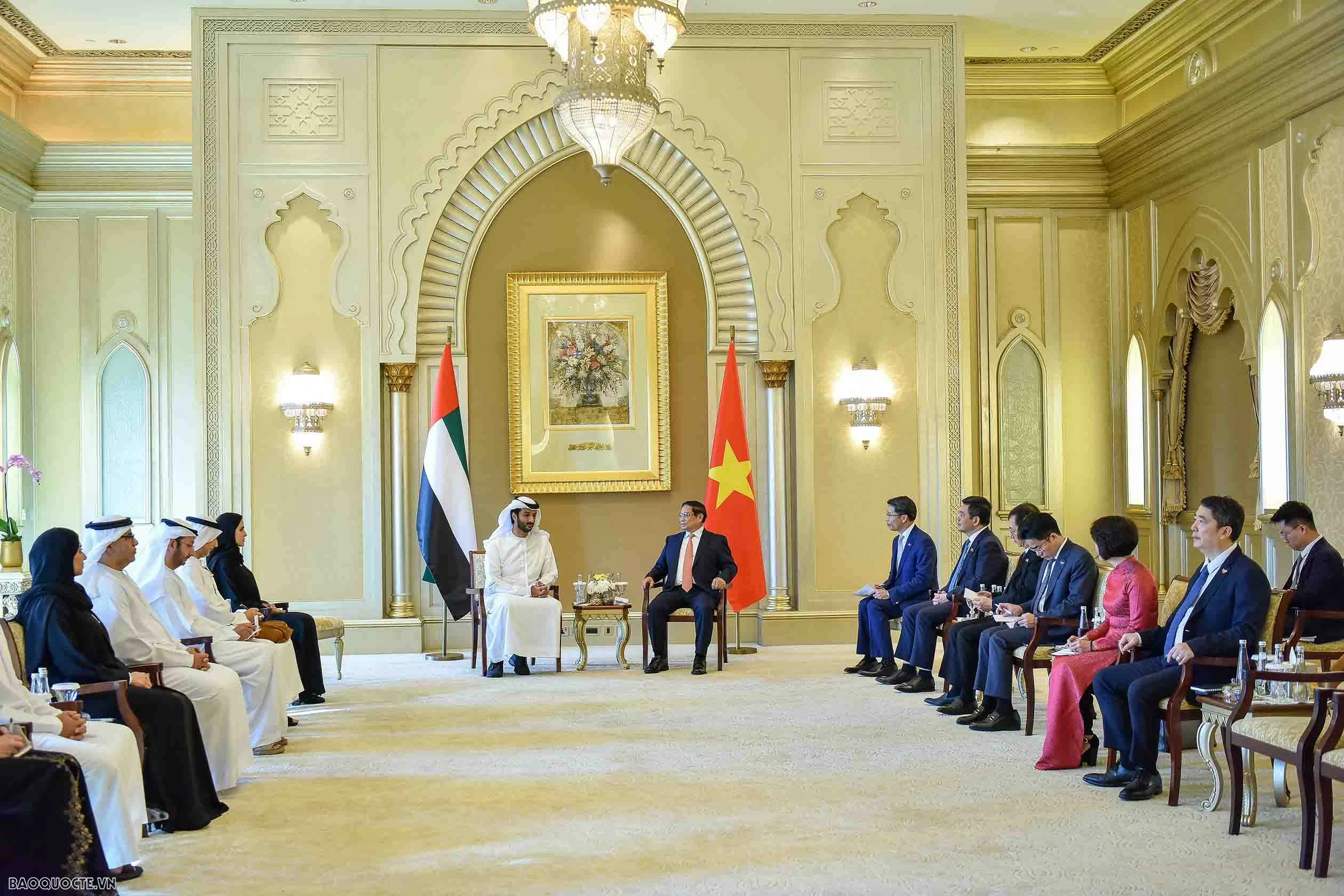 Thủ tướng Phạm Minh Chính tiếp Bộ trưởng kinh tế UAE Thủ tướng Phạm Minh Chính tiếp Bộ trưởng kinh tế UAE