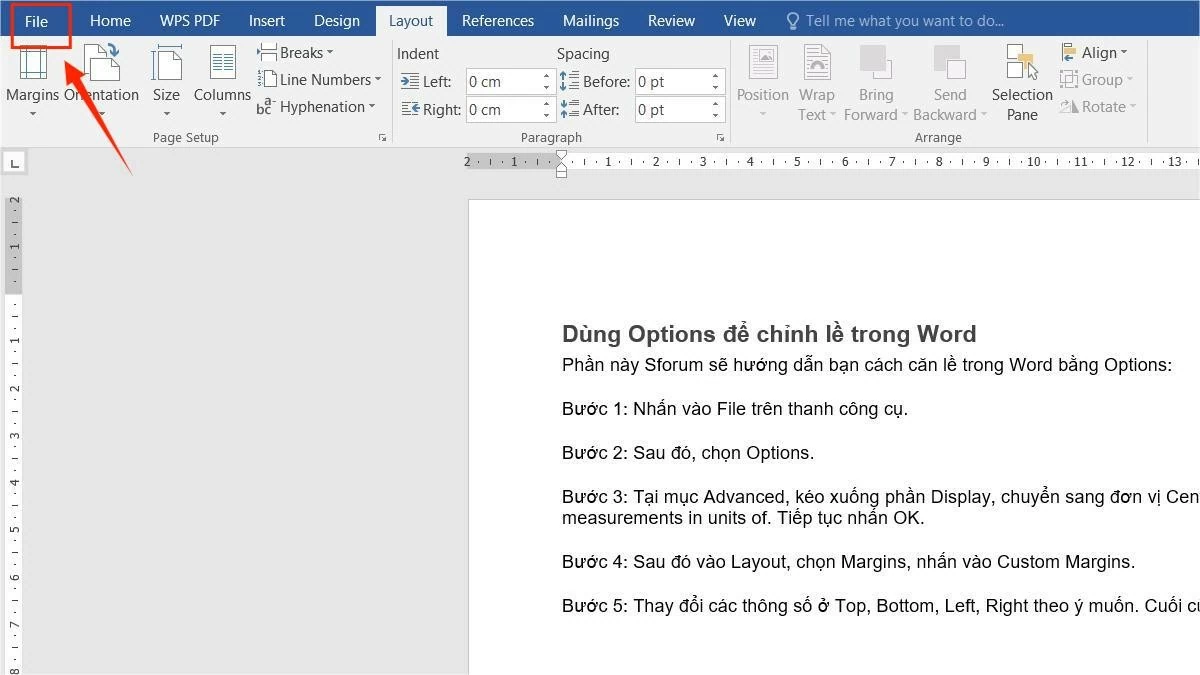 Hướng dẫn căn lề trong Word 2016, 2019, 2021 chuẩn nhất Hướng dẫn căn lề trong Word 2016, 2019, 2021 chuẩn nhất