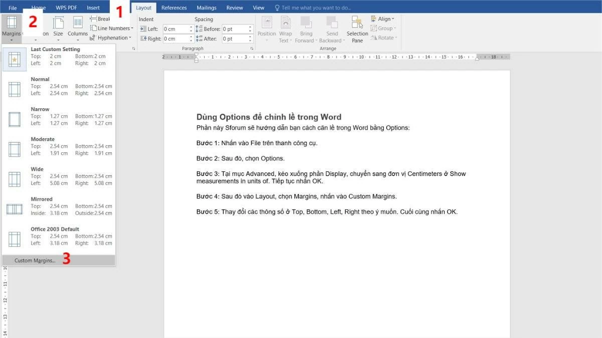 Hướng dẫn căn lề trong Word 2016, 2019, 2021 chuẩn nhất Hướng dẫn căn lề trong Word 2016, 2019, 2021 chuẩn nhất
