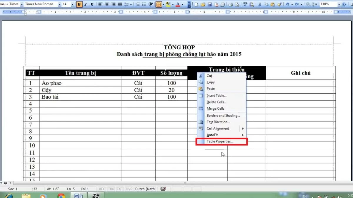 Cách lặp lại tiêu đề trong Word cho bảng biểu, in ấn siêu đơn giản Cách lặp lại tiêu đề trong Word cho bảng biểu, in ấn siêu đơn giản