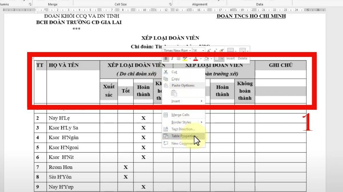 Lặp lại tiêu đề bảng trong Word đơn giản, chính xác Lặp lại tiêu đề bảng trong Word đơn giản, chính xác
