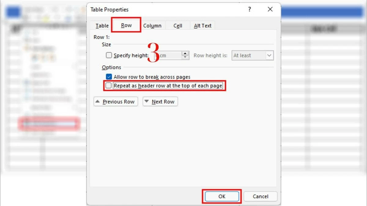 Lặp lại tiêu đề bảng trong Word đơn giản, chính xác Lặp lại tiêu đề bảng trong Word đơn giản, chính xác