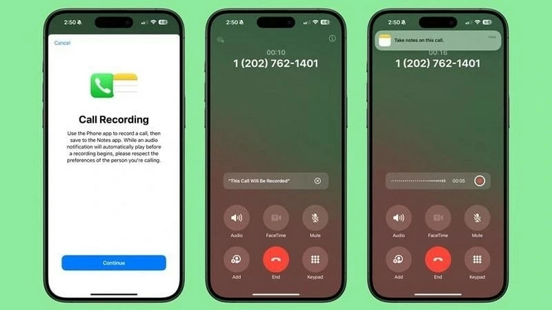 Người dùng iPhone đã có thể ghi âm cuộc gọi trên iOS 18.1 Người dùng iPhone đã có thể ghi âm cuộc gọi trên iOS 18.1