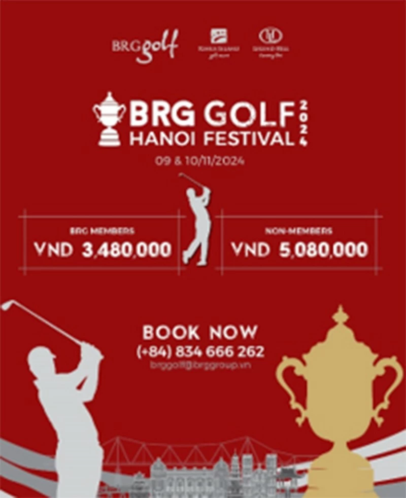 BRG Golf Hanoi Festival 2024 chào đón các golf thủ với những gói ưu đãi chưa từng có BRG Golf Hanoi Festival 2024 chào đón các golf thủ với những gói ưu đãi chưa từng có