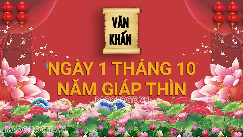 Văn khấn mùng 1 tháng 10 Âm lịch năm Giáp Thìn 2024, bài cúng gia tiên và thần linh theo truyền thống Việt Nam Văn khấn mùng 1 tháng 10 Âm lịch năm Giáp Thìn 2024, bài cúng gia tiên và thần linh theo truyền thống Việt Nam