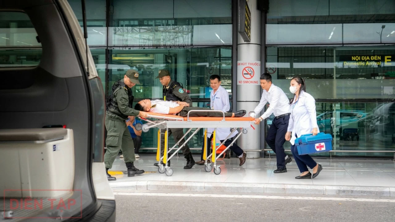 Hình ảnh diễn tập khẩn nguy an ninh năm 2024 tại Cảng HKQT Nội Bài Hình ảnh diễn tập khẩn nguy an ninh năm 2024 tại Cảng Hàng không Quốc tế Nội Bài