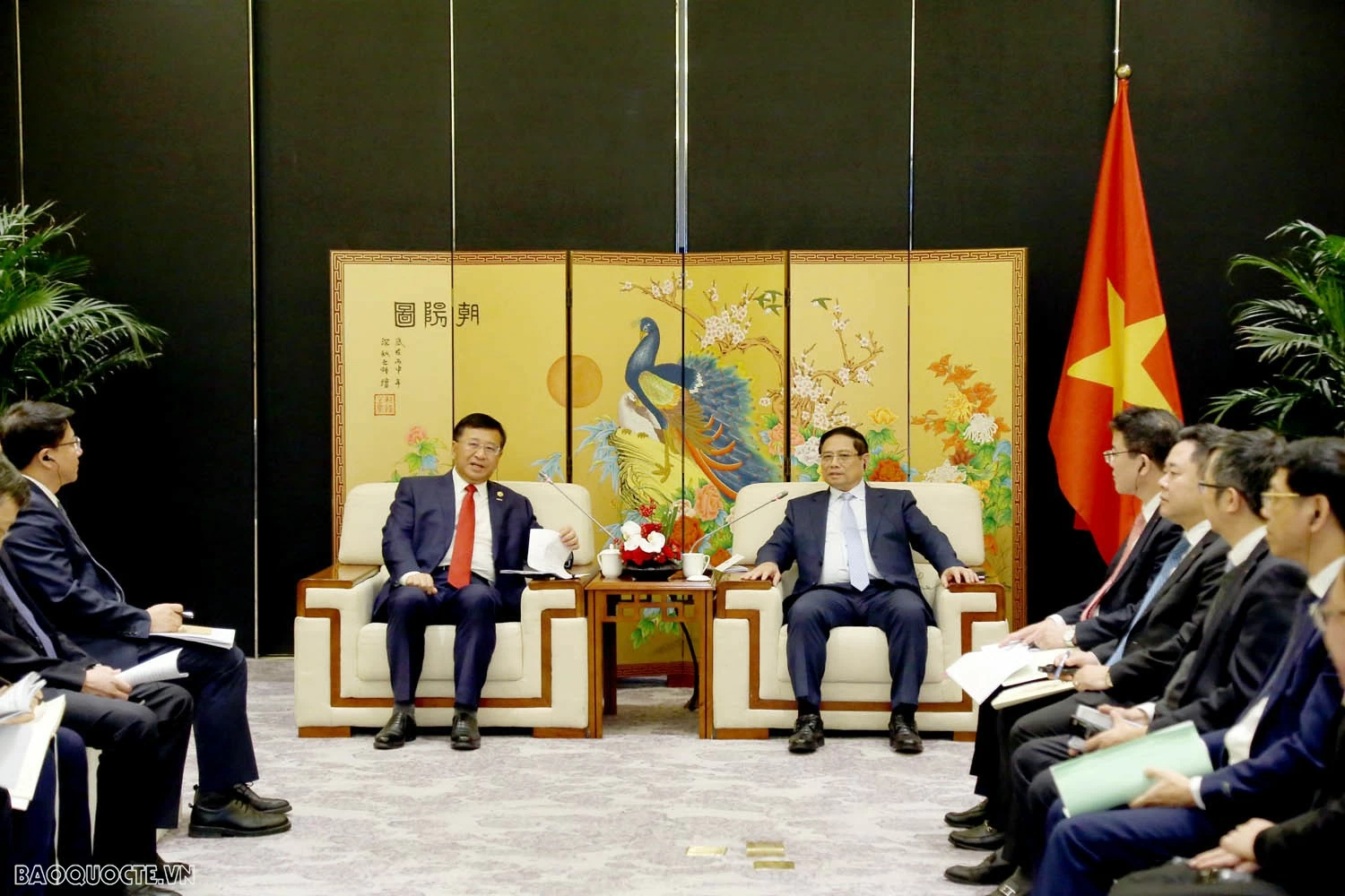 Thủ tướng làm việc với các doanh nghiệp năng lượng, hạ tầng Trung Quốc Thủ tướng Chính phủ Phạm Minh Chính làm việc với các doanh nghiệp năng lượng, hạ tầng hàng đầu Trung Quốc
