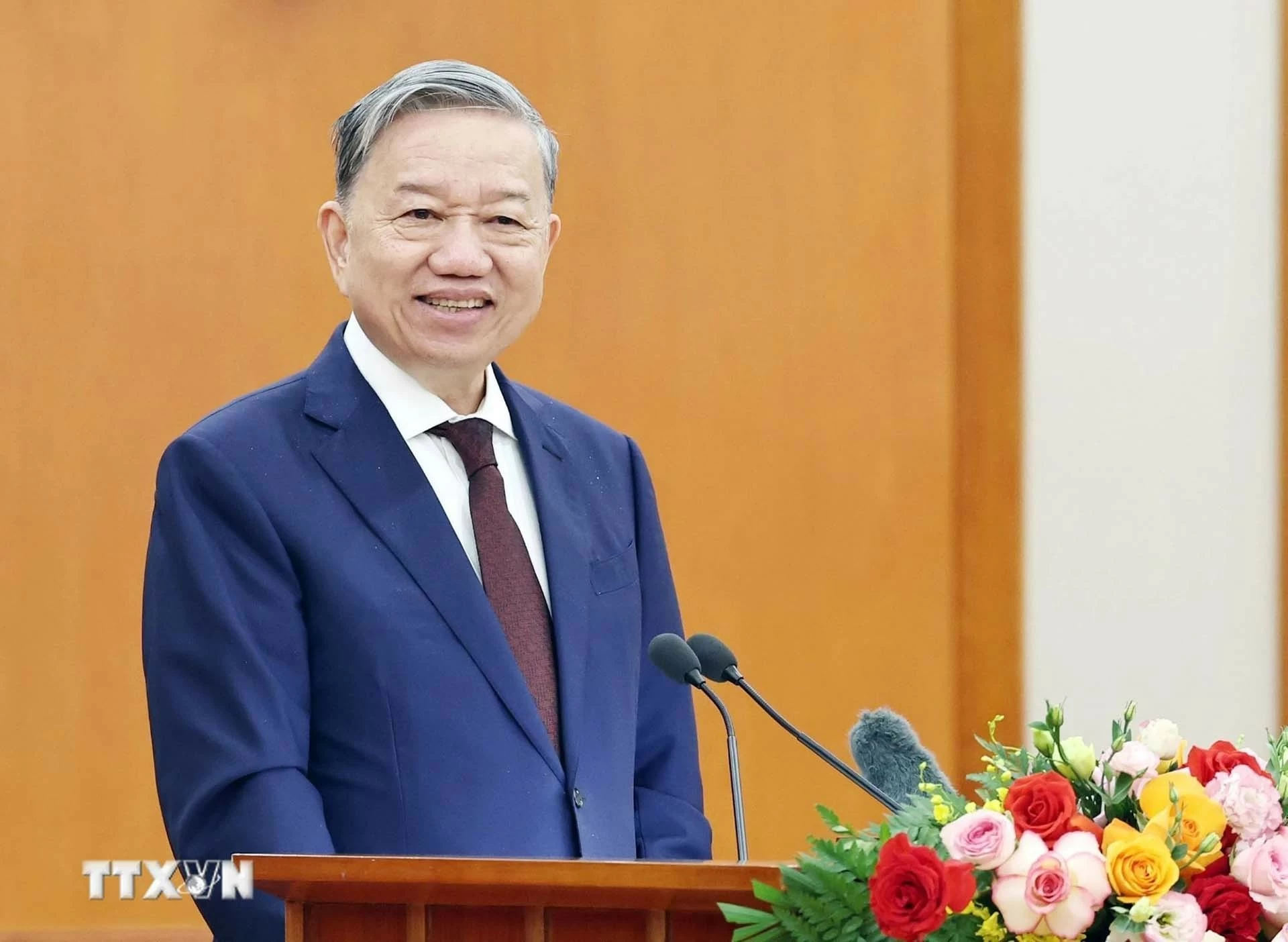 Tổng Bí thư Tô Lâm phát biểu. (Nguồn: TTXVN) Tổng Bí thư Tô Lâm phát biểu. (Nguồn: TTXVN)