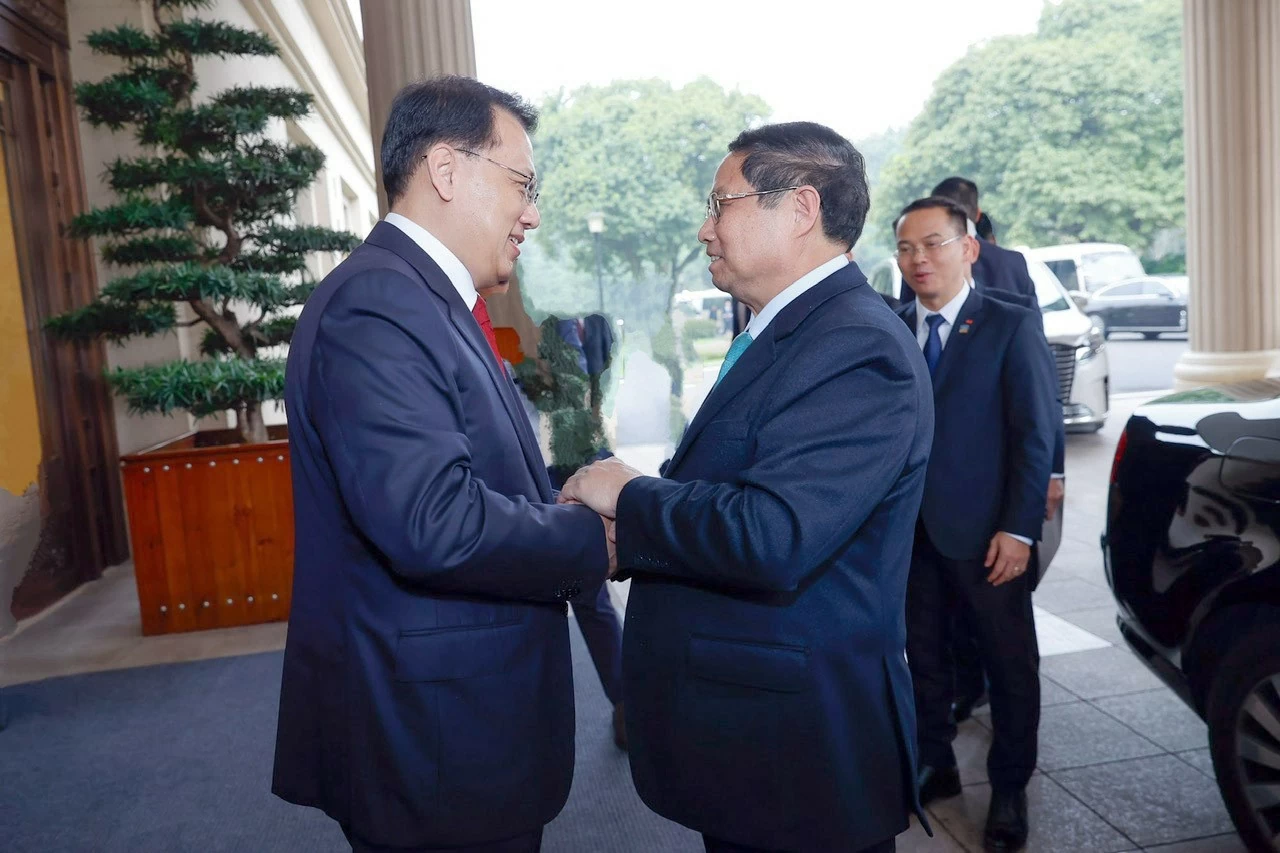Thủ tướng Chính phủ Phạm Minh Chính hội kiến Bí thư Trùng Khánh Viên Gia Quân Thủ tướng Chính phủ Phạm Minh Chính hội kiến Bí thư Trùng Khánh Viên Gia Quân