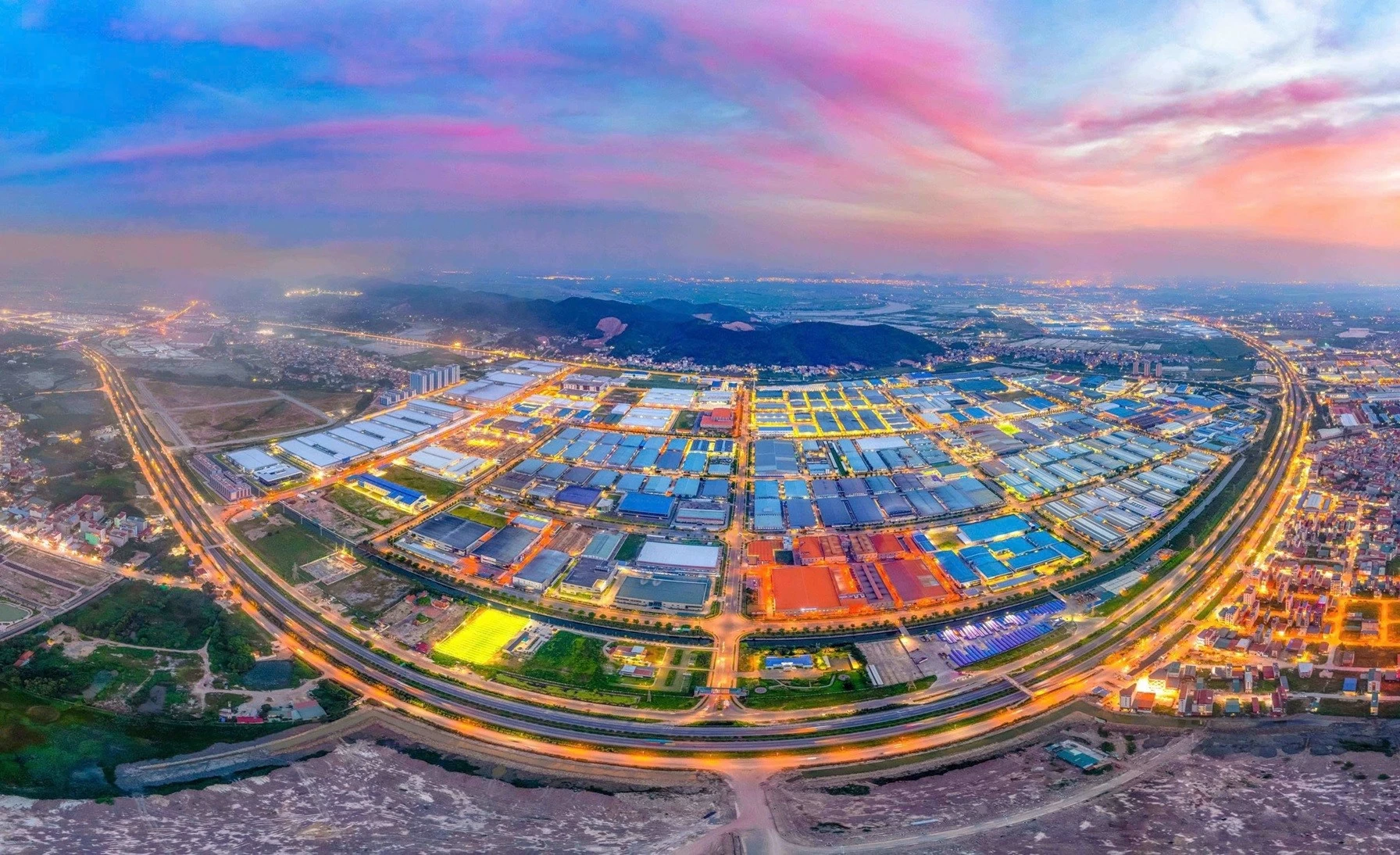 toàn cảnh KCN Vân Trung, Bắc giang. toàn cảnh KCN Vân Trung, Bắc giang.