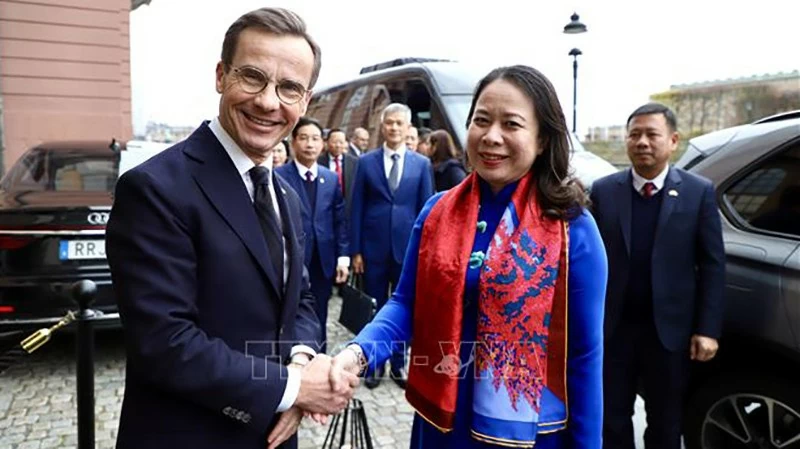 Phó Chủ tịch nước Võ Thị Ánh Xuân hội đàm với Thủ tướng Thụy Điển Ulf Kristersson Phó Chủ tịch nước Võ Thị Ánh Xuân hội đàm với Thủ tướng Thụy Điển Ulf Kristersson