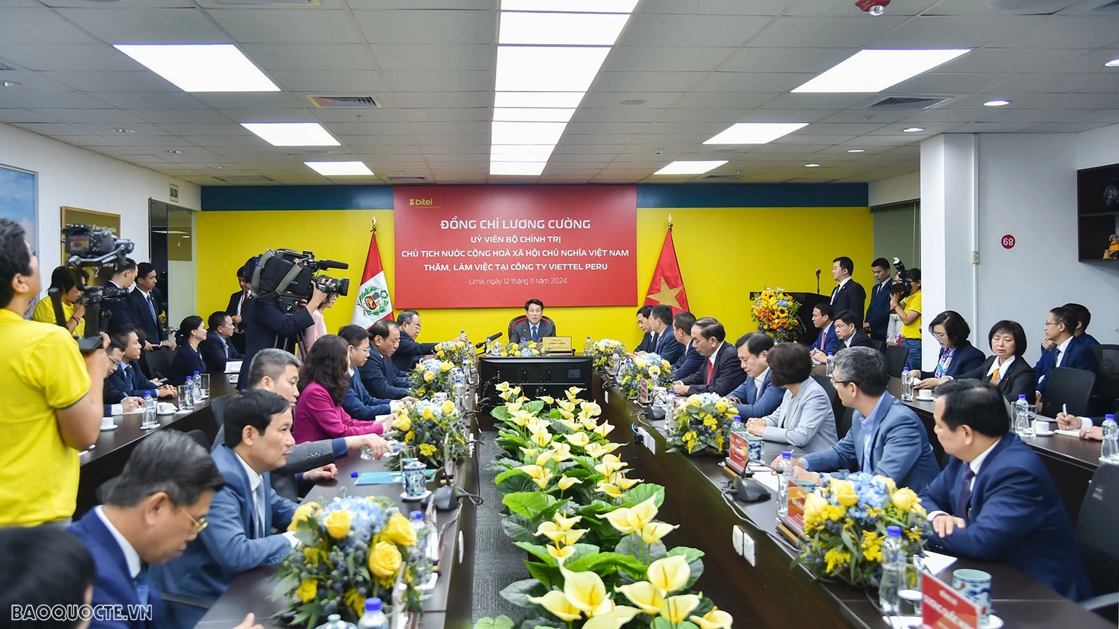 Chủ tịch nước Lương Cường: Thành công của Bitel là thành công của Việt Nam tại Peru Chủ tịch nước Lương Cường: Thành công của Bitel là thành công của Việt Nam tại Peru