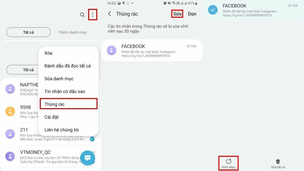 Cách khôi phục tin nhắn SMS trên Samsung nhanh chóng nhất Cách khôi phục tin nhắn SMS trên Samsung nhanh chóng nhất