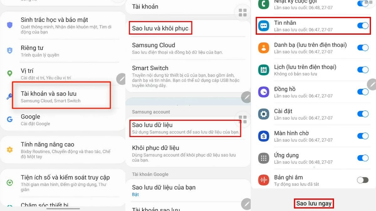 Cách khôi phục tin nhắn SMS trên Samsung nhanh chóng nhất Cách khôi phục tin nhắn SMS trên Samsung nhanh chóng nhất